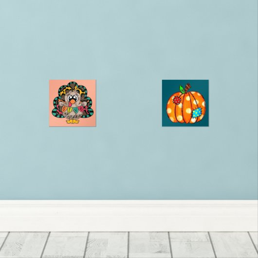 Bold cute Thanksgiving/fall prints (ウッドフロア)