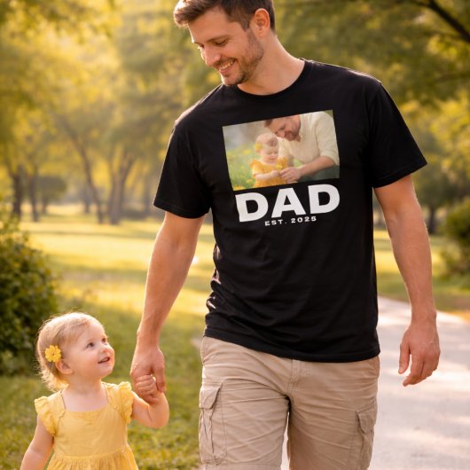 Bold Dad Established Photo T-Shirt Tシャツ