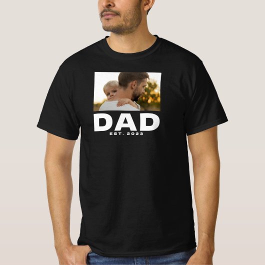 Bold Dad Established Photo T-Shirt Tシャツ (正面)
