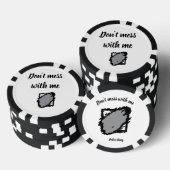 Bold “Don’t Mess With Me” Poker Chip ポーカーチップ (積み重ね)