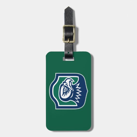 Bold Eagle Head Mascot Logo ラゲッジタグ (正面縦)