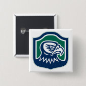 Bold Eagle Head Mascot Logo 缶バッジ (正面&裏面)