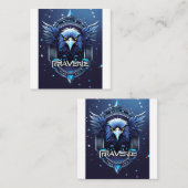 Bold Eagle Logo Business Card | Professional Eagle スクエア名刺 (正面/裏面)