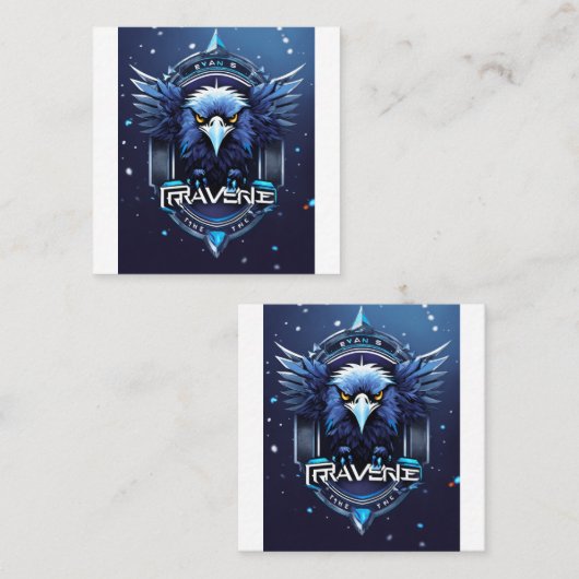 Bold Eagle Logo Business Card | Professional Eagle スクエア名刺 (正面/裏面)