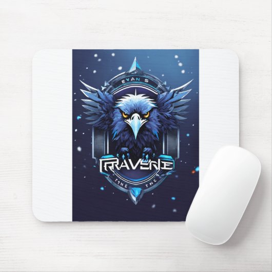 Bold Eagle Logo Mouse Pad | Powerful Eagle Head De マウスパッド (マウス)