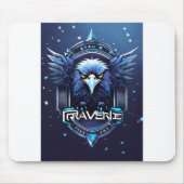 Bold Eagle Logo Mouse Pad | Powerful Eagle Head De マウスパッド (正面)