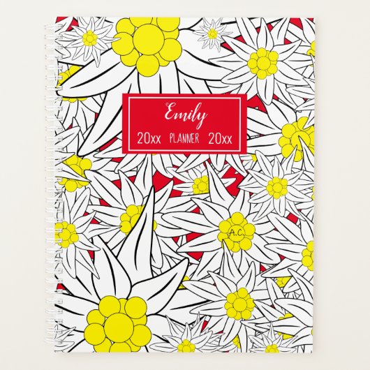 Bold Edelweiss Pattern Academic Planner プランナー手帳 (正面)