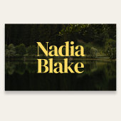 Bold Editorial Style Photo QR Code White 名刺