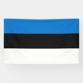 Bold Estonia National Flag Rectangle Wall Banner 横断幕 (横)
