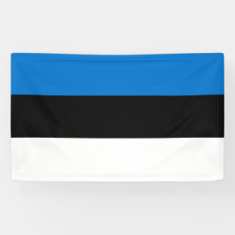 Bold Estonia National Flag Rectangle Wall Banner 横断幕