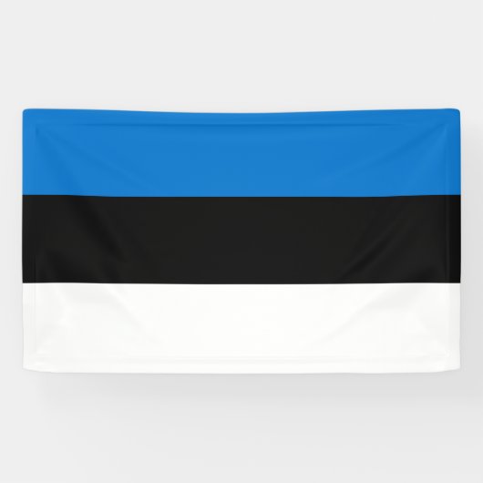 Bold Estonia National Flag Rectangle Wall Banner 横断幕 (横)