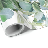 Bold Eucalyptus Wrapping Paper – Trendy Greenery ラッピングペーパー (ロールコーナー)