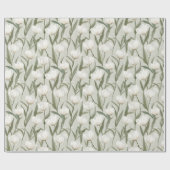 Bold Exotic Tulip Bouquet Wrapping Paper ラッピングペーパー (フラット)