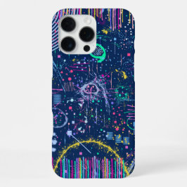 Bold Explorer: 抽象的マキシマリズム iPhone 16 Pro Maxケース