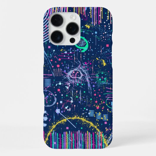 Bold Explorer: 抽象的マキシマリズム iPhoneケース (裏面)