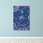 Bold Explorer: Abstract Maximalism  キャンバスプリント (インサイチュ (ウッドフロア))