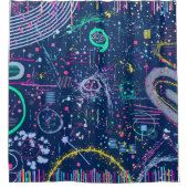 Bold Explorer: Abstract Maximalism  シャワーカーテン (正面)