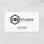 Bold Eye-Catching Business Card for Professionals 名刺 (正面)