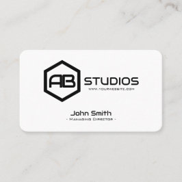 Bold Eye-Catching Business Card for Professionals 名刺