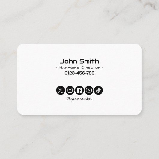 Bold Eye-Catching Business Card for Professionals 名刺 (裏面)