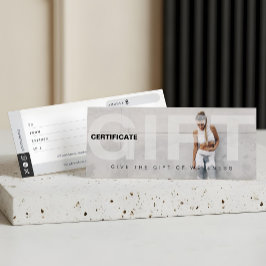 Bold Fitness Full Photo Design Gift Certificate