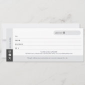 Bold Fitness Full Photo Design Gift Certificate (裏面)