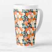 Bold Floral  カフェラテマグ (右アングル)