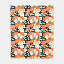 Bold Floral  フリースブランケット