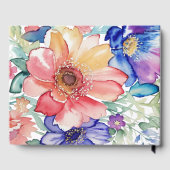 Bold Floral Gold Frame ゲストブック (裏面)