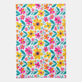 Bold Floral Painterly キッチンタオル (縦)