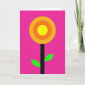 Bold Floral Pop Art Card カード (正面)