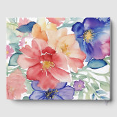 Bold Floral Wedding  ゲストブック (裏面)