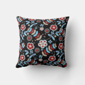 Bold Folk Floral Pattern クッション (裏面)