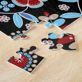 Bold Folk Floral Pattern ジグソーパズル