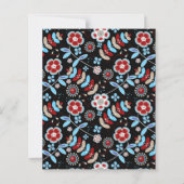 Bold Folk Floral Pattern Scrapbook Paper (正面)