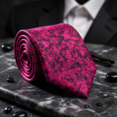 Bold Fuchsia Texture for Unapologetic Style ネクタイ