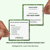 Bold Garden Maintenance "Call for a FREE quote!" スクエア名刺