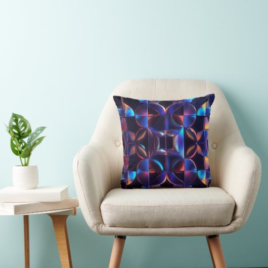 Bold Geometric Accent Pillow クッション (椅子)