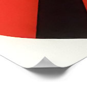 Bold Geometric Bauhaus Suprematist Art ポスター (角)