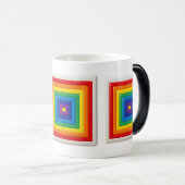 Bold Geometric Color Block  モーフィングマグカップ (正面右)