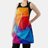 Bold Geometric Prism Abstract Art エプロン (インサイチュ)