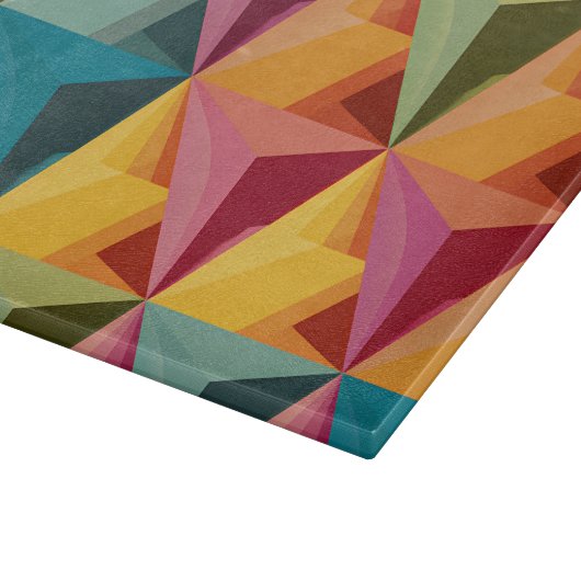 Bold Geometric Triangle Pattern  カッティングボード (角)