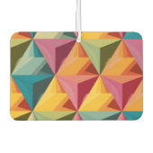 Bold Geometric Triangle Pattern  カーエアーフレッシュナー (正面)