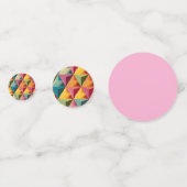 Bold Geometric Triangle Pattern  コンフェッティ (裏面)