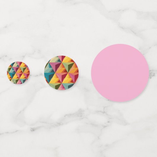 Bold Geometric Triangle Pattern  コンフェッティ (裏面)