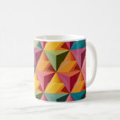 Bold Geometric Triangle Pattern  コーヒーマグカップ (正面右)