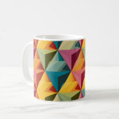 Bold Geometric Triangle Pattern  コーヒーマグカップ (正面左)
