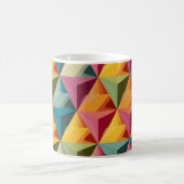 Bold Geometric Triangle Pattern  コーヒーマグカップ (中央)