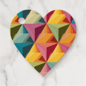 Bold Geometric Triangle Pattern フェイバータグ (正面)