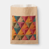 Bold Geometric Triangle Pattern フェイバーバッグ (正面)